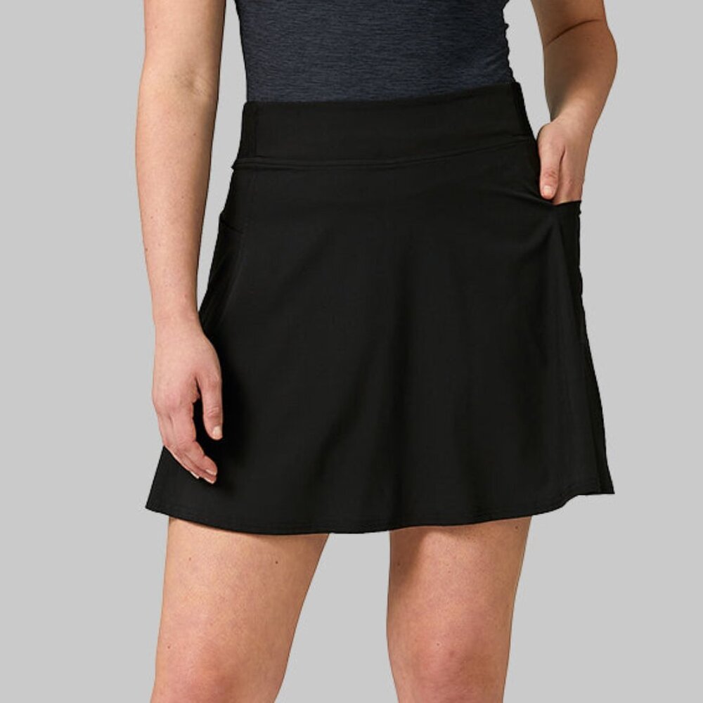 32 DEGREES BLACK WOMEN'S FLYWEIGHT WOVEN SKORT/NWT/XXL